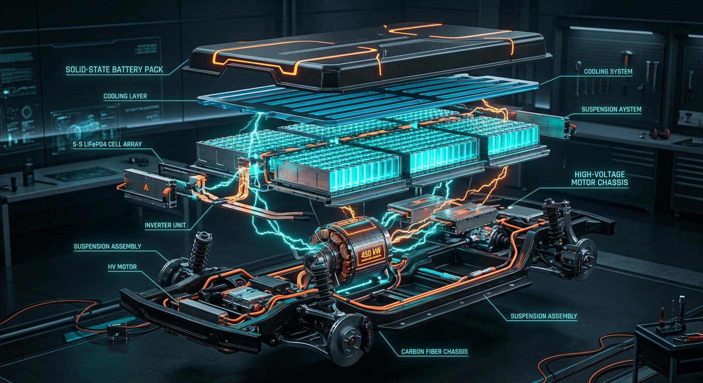 Electric Vehicle (EV) Value Chain & Battery Chemistry Economics: LFP vs Solid-State, Charging Infrastructure & Total Cost of Ownership